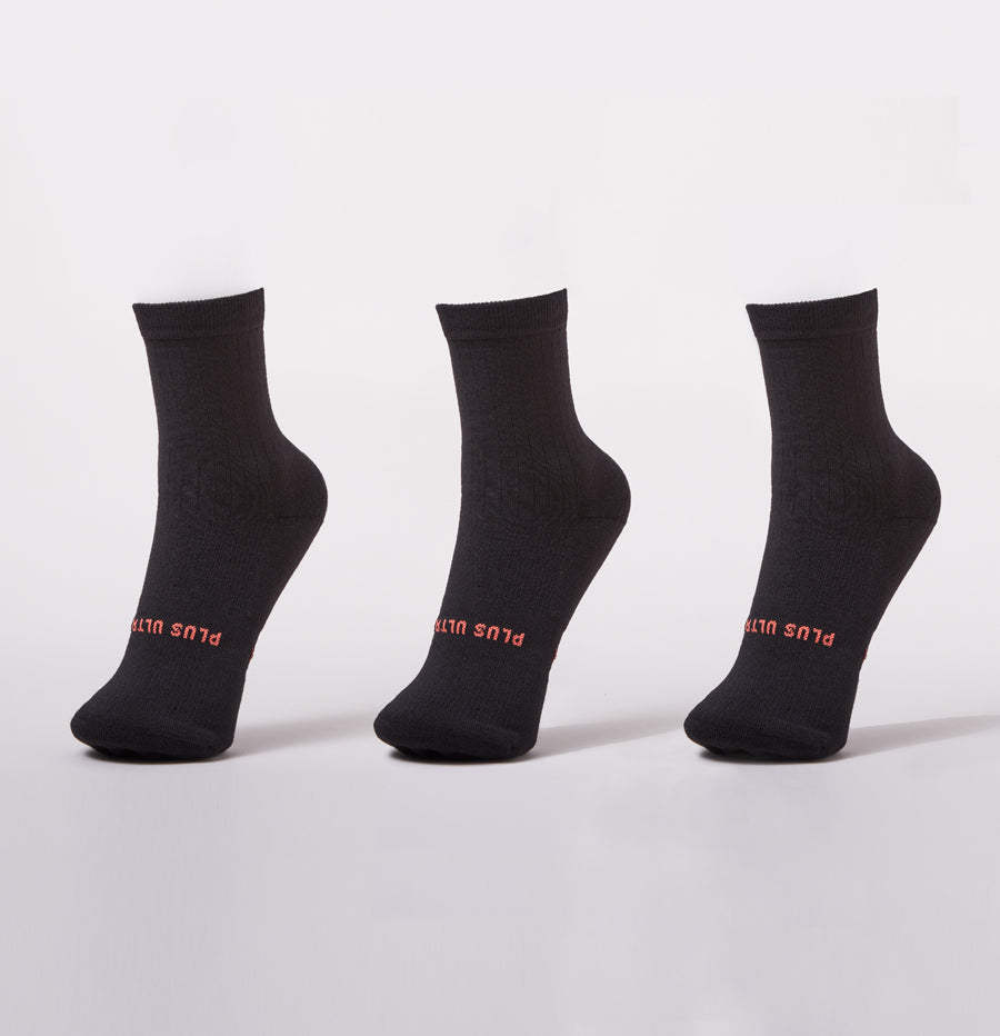 Quarter Length | Black | 3 Pack
